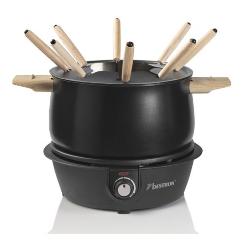 Fondueset BLACK & WOOD