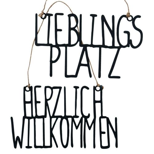 Schild LIEBLINGSPLATZ (BHT 30x18x,50 cm)