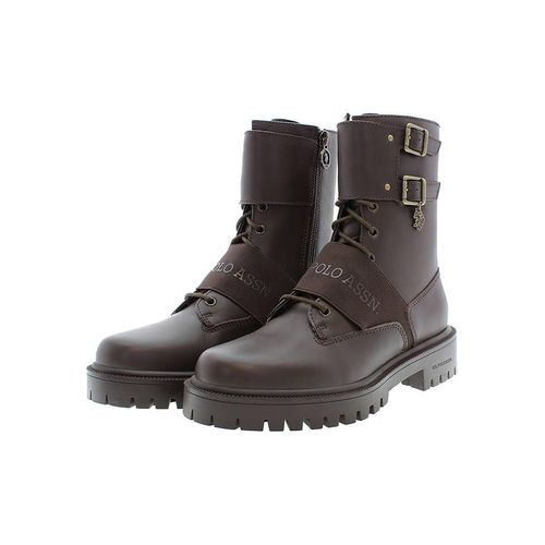 U.S. Polo Assn. Leder-Boots in Braun - 36