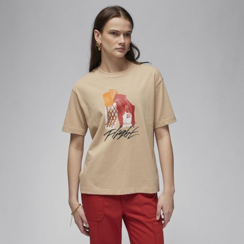 T-shirt Collage Jordan pour femme - Marron