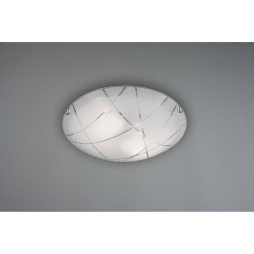 Plafoniera Sandrina Vetro Graniglia Bianco 2xE27 Ø40 cm Trio Lighting