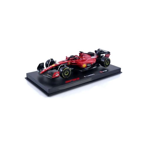 Bburago 18-36835L - Modellauto - F1 Ferrari SF-23 #16 Leclerc (mit Helm, Maßstab 1:43) Formel 1