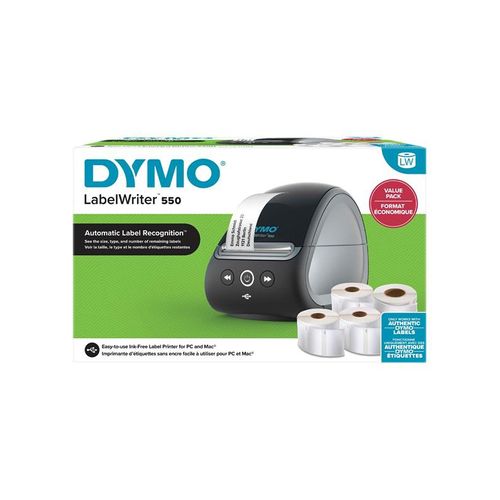 DYMO LabelWriter 550 value pack incl. 4 LW rolls