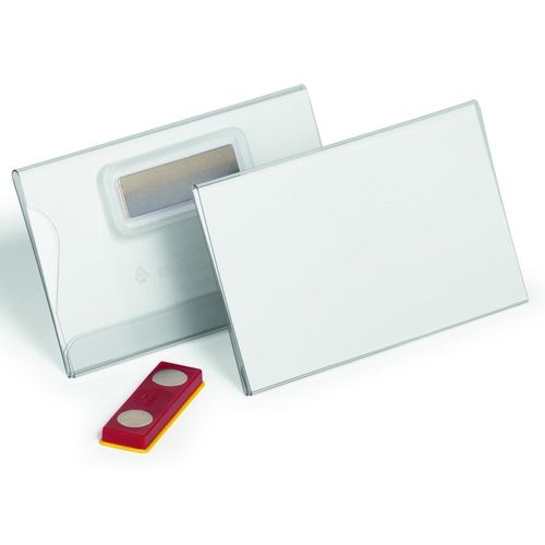 DURABLE Namensschilder transparent 9 cm x 5.4 cm