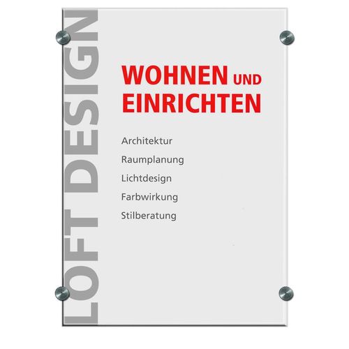 DURABLE Türschild 29,7 x 42,0 cm transparent