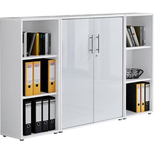 BMG Möbel Büro-Set »Tabor«, besteht aus 1 Schrank und 2 Regalen