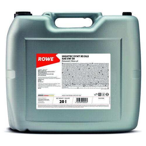 ROWE HIGHTEC SYNT RS DLS SAE 5W-30 (20 L) Motoröl 20118-0200-99