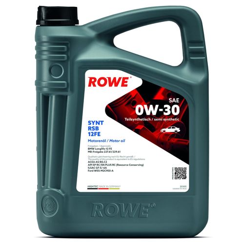 ROWE HIGHTEC SYNT RSB 12FE SAE 0W-30 (20305) 5.0L
