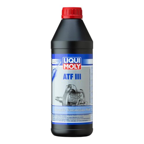 LIQUI MOLY ATF III (1 L) Bremsflüssigkeit,Automatikgetriebeöl,Gabelöl,Öl, Nebenantrieb,Achsgetriebeöl,Getriebeöl,Zentralhydrauliköl,Lenkgetriebeöl,Sch