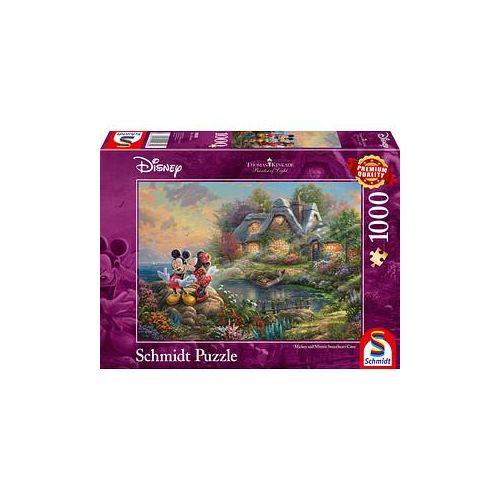 Schmidt Disney Thomas Kinkade Sweethearts Mickey & Minnie Puzzle, 1000 Teile