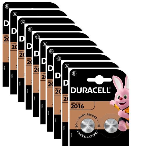 Duracell Specialty 2016 - Lithium-Knopfzelle 3 V - (CR2016 /DL2016) - 20er Pack