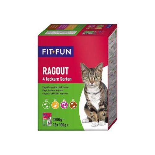 FIT+FUN Adult Ragout 4 Sorten 12x100g