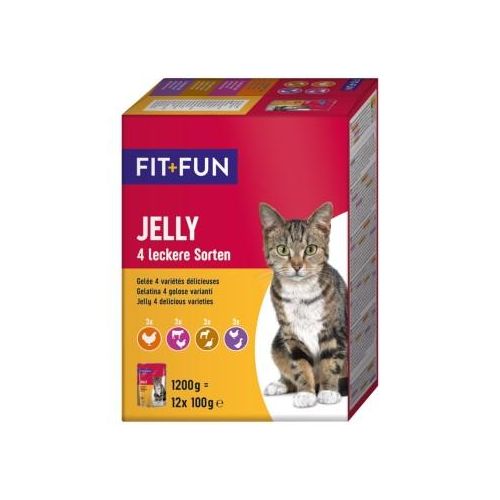 FIT+FUN Adult Jelly 4 Sorten 12x100g