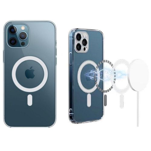 Wisam Smartphone-Hülle Wisam® Apple iPhone 12 Pro Max (6.7) MagSafe Silikon Case Schutzhülle
