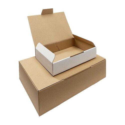 ratioform economy Klappschachtel, 1-teilig, Innen 315 x 215 x 80 mm, A4, VE 10 Stk, weiß, ab 5 VE