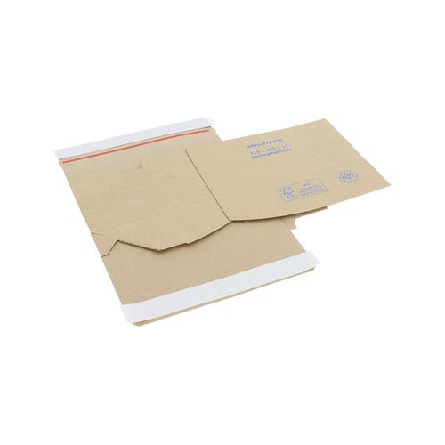 ratioform flow Versandverpackung, 1-wellig, braun, LxBxH 213 x 153 x 17 mm, ab 150 Stk