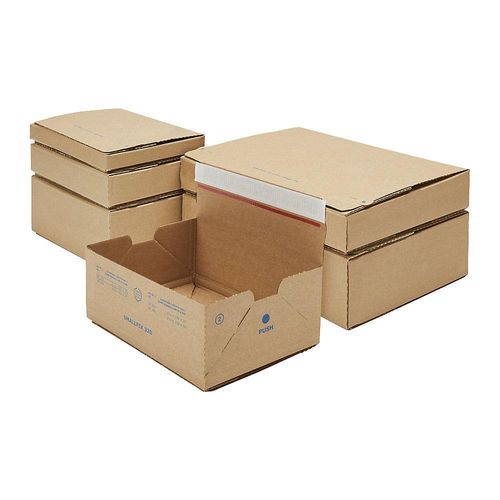ratioform flow Versandverpackung, 1-wellig, braun, LxBxH 213 x 153 x 37 mm, ab 150 Stk