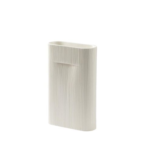 Muuto - Ridge Vase H 35 cm, off-white