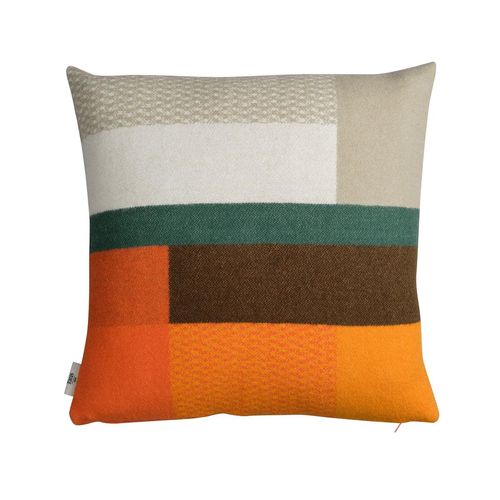 Røros Tweed - Mikkel Kissen 50 x 50 cm, orange