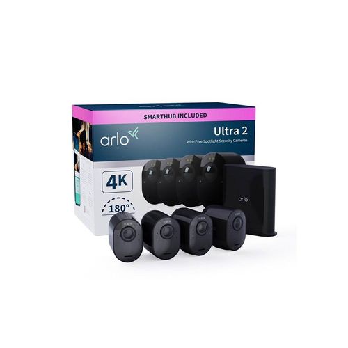 Arlo Ultra 2 4K UHD Wire-Free Security Camera System - 4 Camera