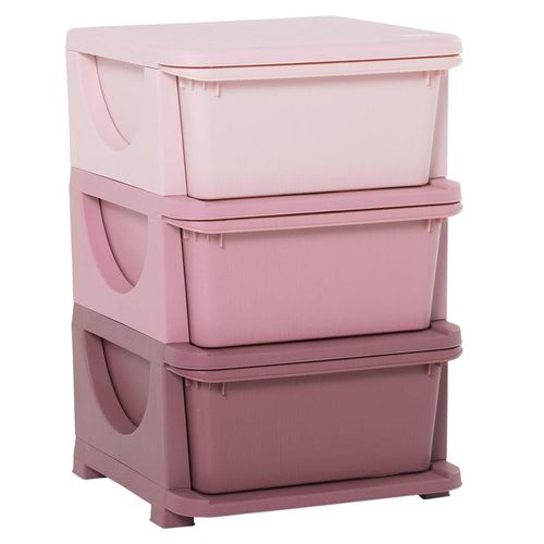 Aufbewahrungsboxen für Spielzeug (Farbe: Rosa)