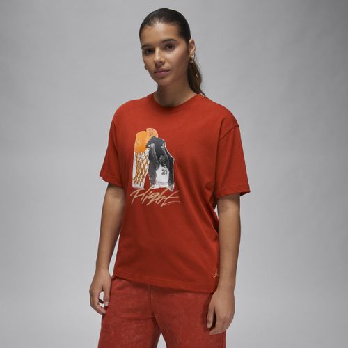 T-shirt Collage Jordan pour femme - Rouge