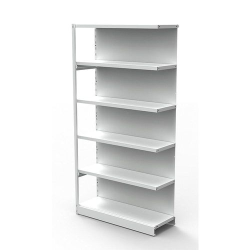 Büro-Steckregal, mit Rückwand, Regalhöhe 1900 mm, Anbauregal, Breite x Tiefe 960 x 300 mm kaiserkraft