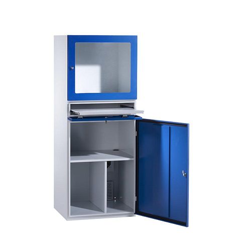 PC-Schrank, Schutzart IP42, HxBxT 1660 x 650 x 570 mm eurokraft pro