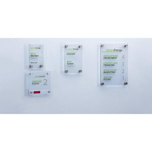 Transparentfolie, VE 10 Blatt für Tafel mit Anzeige, 150 x 150 mm