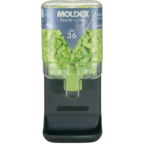 MOLDEX Gehörschutzstation inklusive Stöpsel, PuraFit® grün, SNR 36 dB, inklusive 250 Paar PuraFit®