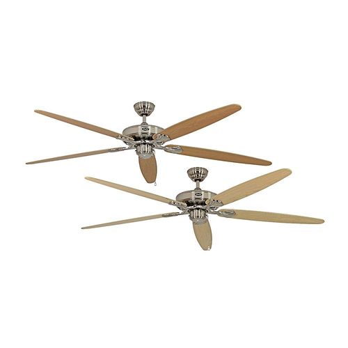 Deckenventilator CLASSIC ROYAL, Rotorblatt-Ø 1800 mm, Ahorn / Buche / Chrom gebürstet