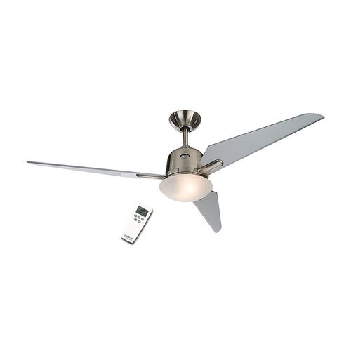 Deckenventilator ECO AVIATOS, Rotorblatt-Ø 1320 mm, Lack alusilber / Chrom gebürstet
