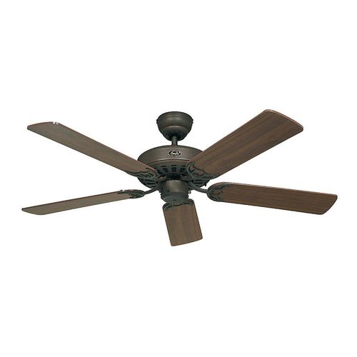 Deckenventilator CLASSIC ROYAL, Rotorblatt-Ø 1320 mm, Nussbaum / braun antik / bronze