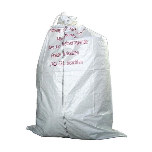 PP-Bändchengewebesack, Volumen 960 l, BxH 1400 x 2200 mm, unbeschichtet, für mineralfaserhaltige Dämmstoffe, VE 50 Stk kaiserkraft
