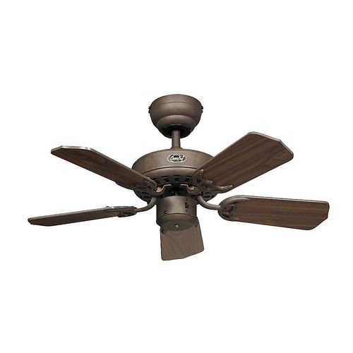 Deckenventilator CLASSIC ROYAL, Rotorblatt-Ø 750 mm, Nussbaum / braun antik / bronze