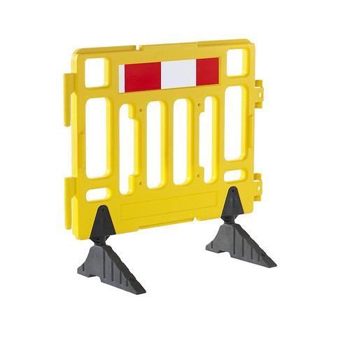 Kunststoff-Absperrgitter, Länge 1,1 m, gelb kaiserkraft