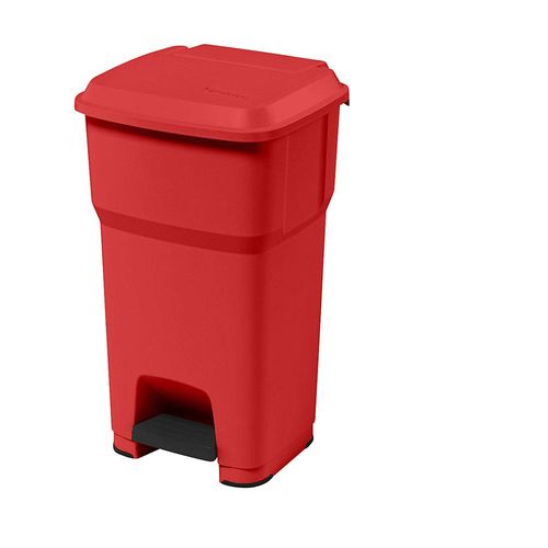 rothopro Treteimer HERA, Volumen 60 l, BxHxT 390 x 690 x 390 mm, rot