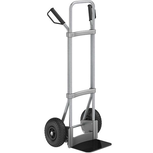 eurokraft pro Sackkarre, verzinkt, Schaufel-BxT 280 x 250 mm, schwarz, Luftbereifung, ab 5 Stk Image