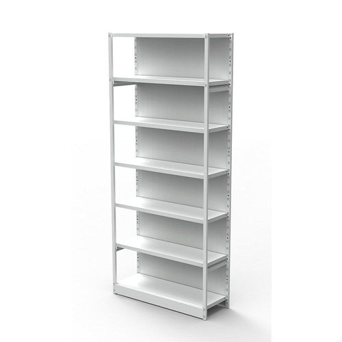 Büro-Steckregal, mit Rückwand, Regalhöhe 2250 mm, Grundregal, Breite x Tiefe 760 x 300 mm kaiserkraft