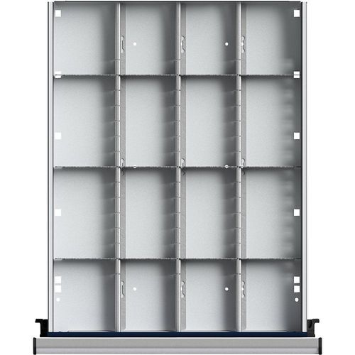 ANKE Schubladeneinteilungssatz, 1/4-Teilung, Fachhöhe 60 mm