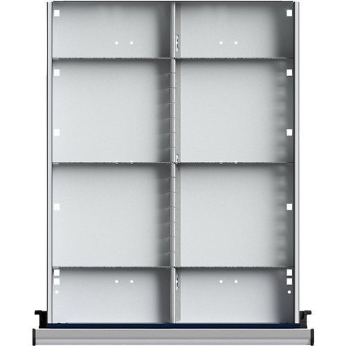 ANKE Schubladeneinteilungssatz, 1/2-Teilung, Fachhöhe 60 mm