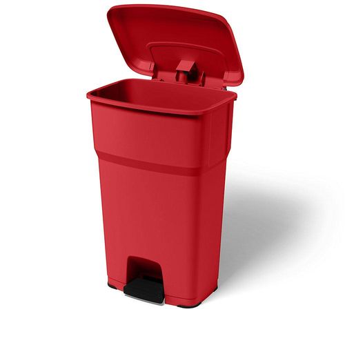 rothopro Treteimer HERA, Volumen 85 l, BxHxT 490 x 790 x 390 mm, rot