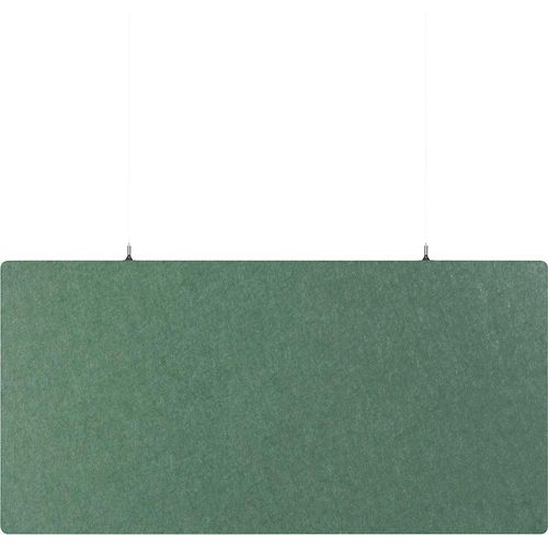 eurokraft basic Akustik-Deckenplatte, PET-Filz, HxB 600 x 1200 mm, rechteckige Form, petrol