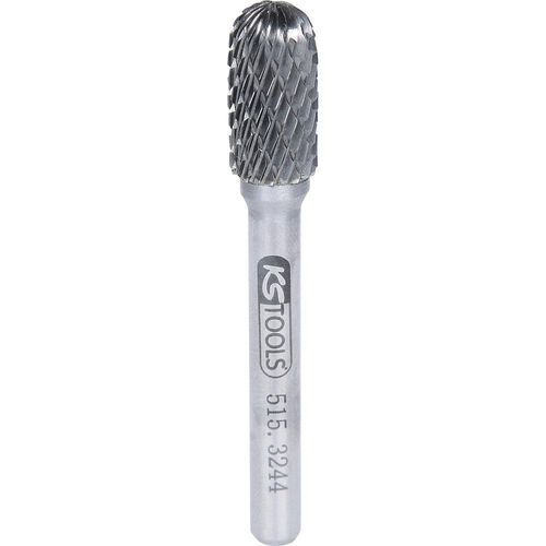 KS Tools HM Walzenrund-Frässtift Form C, silber, Ø 3 mm