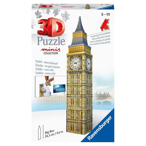 Ravensburger 3D Puzzle - Mini Big Ben - 54 Teile - ab 8 Jahren