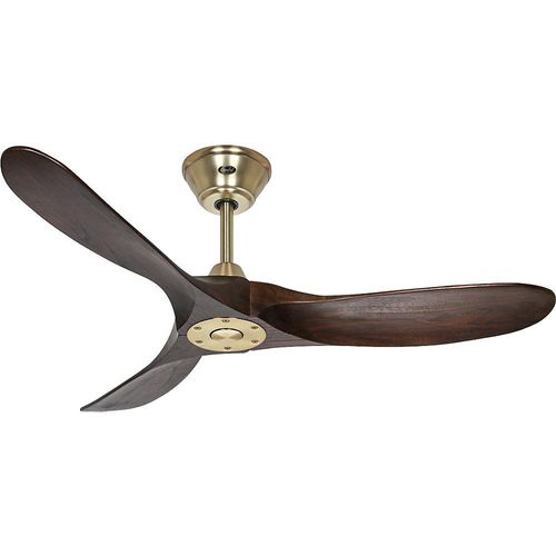 Deckenventilator ECO GENUINO, Rotorblatt-Ø 1220 mm, nuss / Messing