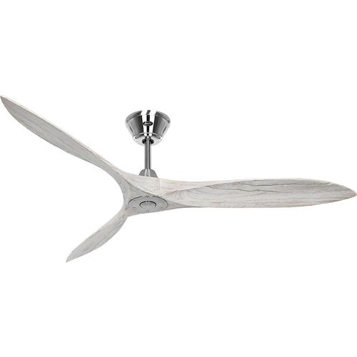 Deckenventilator ECO AIRSCREW, Rotorblatt-Ø 1520 mm, weiß (Used Look) / Chrom