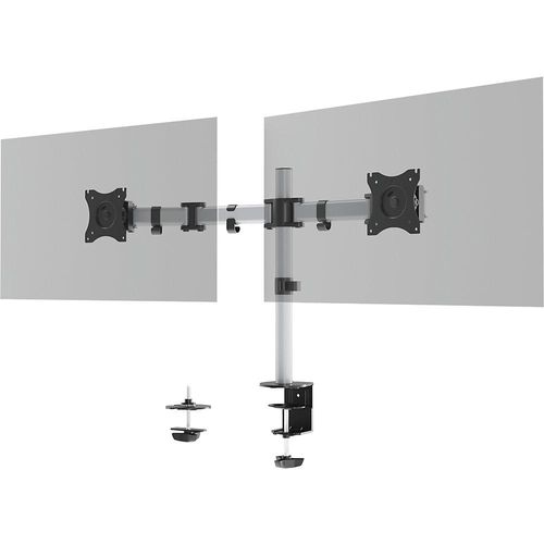 Monitorhalterung SELECT, für 2 Monitore, silber DURABLE