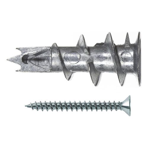 fischer Gipskartondübel Metall GKM, Dübellänge 31 mm, VE 100 Stk, 4,5 x 35 mm