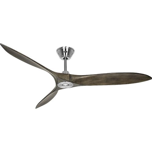 Deckenventilator ECO AIRSCREW, Rotorblatt-Ø 1520 mm, grau / Chrom